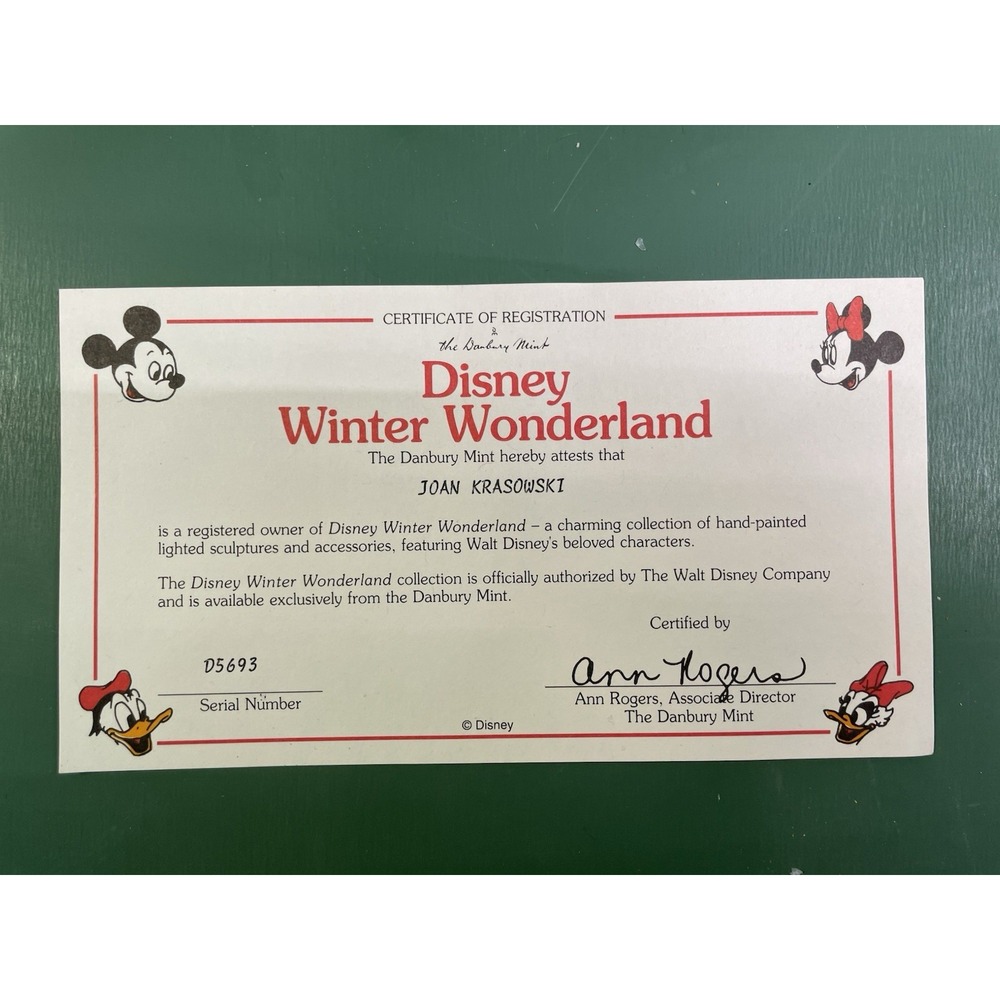 1995 Disney Winter Wonderland  Santa's‎ Workshop DISNEY IN BOX - Picture 3 of 4